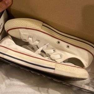 Converse all white US size 2